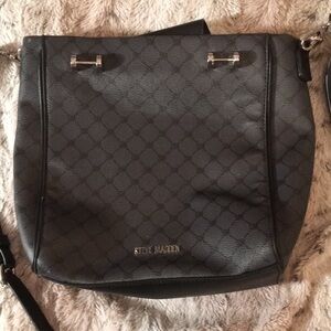 Steve Madden Gray and Silver Crossbody Bag